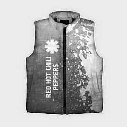 Женский жилет Red Hot Chili Peppers - grey gradient по-вертикали, цвет: 3D-черный