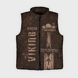 Женский жилет Меч викинга, цвет: 3D-черный