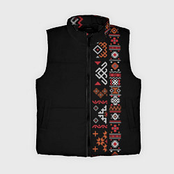 Женский жилет Славянские традиции и культура, цвет: 3D-черный