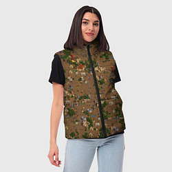 Женский жилет Земли Некрополиса - Герои 3, цвет: 3D-черный — фото 2