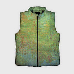 Женский жилет Абстракция - green oil stain