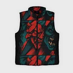 Женский жилет Демоны Oni - нейроарт, цвет: 3D-черный