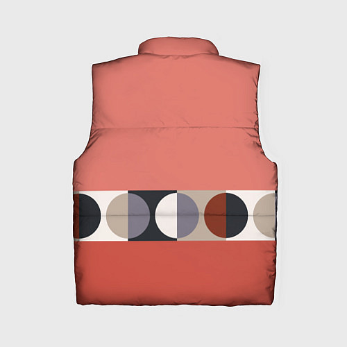 Женский жилет Луна Малевича розовый томат / 3D-Светло-серый – фото 2