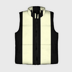 Женский жилет Color black beige line, цвет: 3D-черный