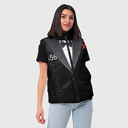 Женский жилет Костюм финалиста 456 из игры в кальмара, цвет: 3D-черный — фото 2