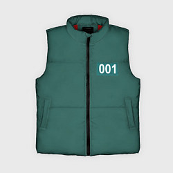 Женский жилет Игра кальмара 001, цвет: 3D-красный