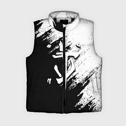 Женский жилет Doom штрихи красок черные