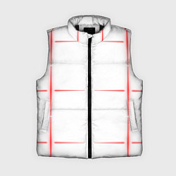 Женский жилет Color white red stripes