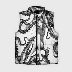 Женский жилет Junji Ito Death Stranding Tomie and octopus patter, цвет: 3D-черный