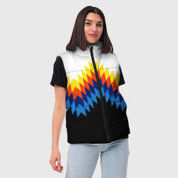 Женский жилет Олдскульный паттерн, цвет: 3D-черный — фото 2