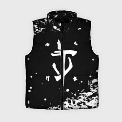 Женский жилет Doom белый всплеск красок, цвет: 3D-черный