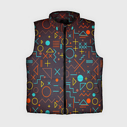 Женский жилет Different shapes of geometry, цвет: 3D-черный