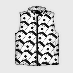 Женский жилет Три буквы: чёрные