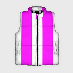 Женский жилет Color white and pink, цвет: 3D-черный