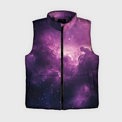 Женский жилет Облака в космосе, цвет: 3D-черный