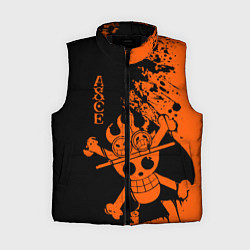 Женский жилет One Piece - Ace, цвет: 3D-черный