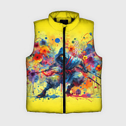 Женский жилет Japanese cool ninja - watercolor fantasy