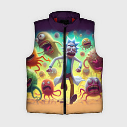 Женский жилет Рик Санчес убегает от монстров, цвет: 3D-красный