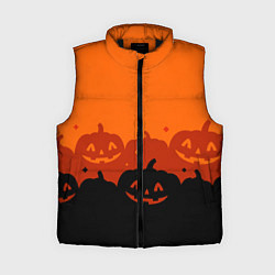 Женский жилет Хэллоуин счастливые тыквы