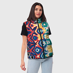 Женский жилет Метаморфоза цвета и узора, цвет: 3D-черный — фото 2