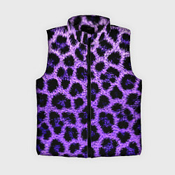 Женский жилет Леопардовый фиолетовый