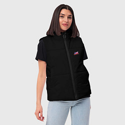 Женский жилет Всероссийский день хоккея, цвет: 3D-черный — фото 2