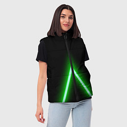 Женский жилет Color neon green, цвет: 3D-черный — фото 2