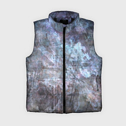 Женский жилет Абстракция - gray-blue hurricane, цвет: 3D-черный