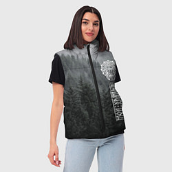 Женский жилет Древние боги суровых лесов, цвет: 3D-черный — фото 2