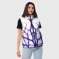 Женский жилет Color white purple, цвет: 3D-черный — фото 2