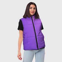 Женский жилет The color is purple, цвет: 3D-черный — фото 2