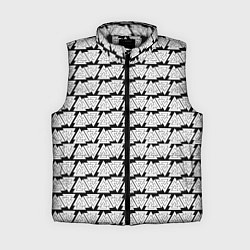 Женский жилет Символы валькнут как защитная кольчуга, цвет: 3D-черный