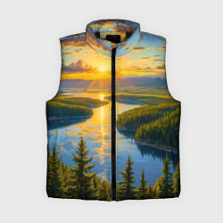 Женский жилет Золотой путь реки