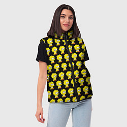 Женский жилет Лиза Симпсон: узор, цвет: 3D-светло-серый — фото 2