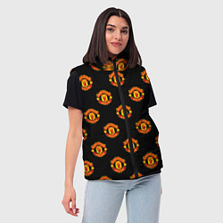 Женский жилет Manchester United Pattern, цвет: 3D-красный — фото 2