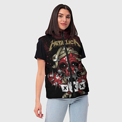 Женский жилет Metallica: XXX, цвет: 3D-красный — фото 2