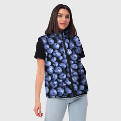 Женский жилет Черника, цвет: 3D-черный — фото 2