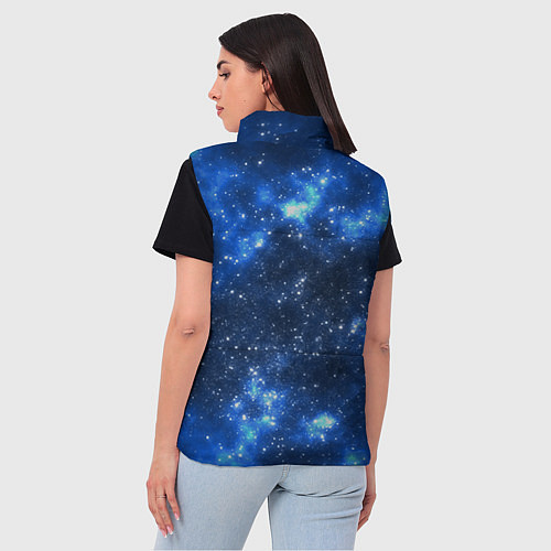 Женский жилет Космический попугай / 3D-Светло-серый – фото 4