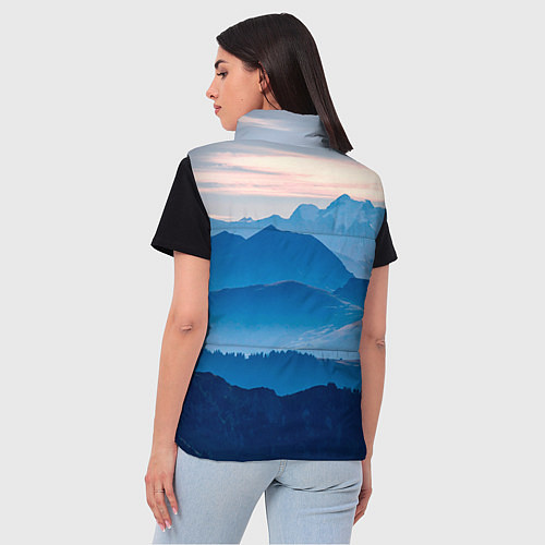 Женский жилет Горы / 3D-Светло-серый – фото 4