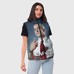Женский жилет Eminem Fire, цвет: 3D-светло-серый — фото 2