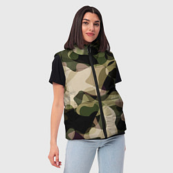Женский жилет Камуфляж, цвет: 3D-красный — фото 2
