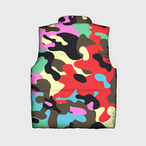 Женский жилет Яркий камуфляж / 3D-Красный – фото 2