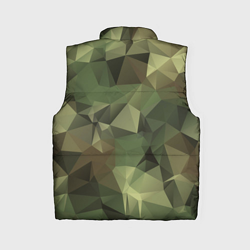 Женский жилет Полигональный камуфляж / 3D-Красный – фото 2