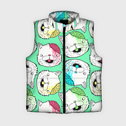 Женский жилет Drop Dead: Kitty Heads, цвет: 3D-светло-серый