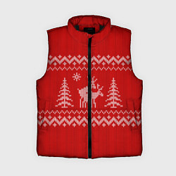 Женский жилет Олени под елками