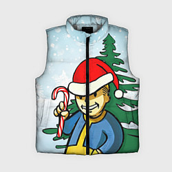 Женский жилет Fallout Christmas, цвет: 3D-светло-серый