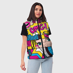 Женский жилет POP ART, цвет: 3D-светло-серый — фото 2