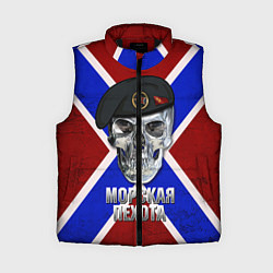 Женский жилет Череп: Морская пехота, цвет: 3D-черный