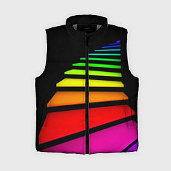 Женский жилет Радужная лестница, цвет: 3D-светло-серый