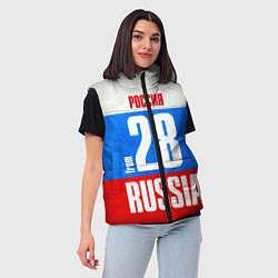 Женский жилет Russia: from 28, цвет: 3D-красный — фото 2